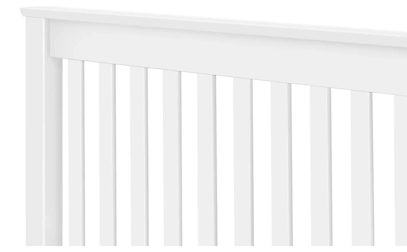 Home Aspley Kingsize Wooden Bed Frame - White ( B Grade )