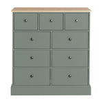 Home Kensington 9 Drawer Chest - Sage Green | Organized Living Space