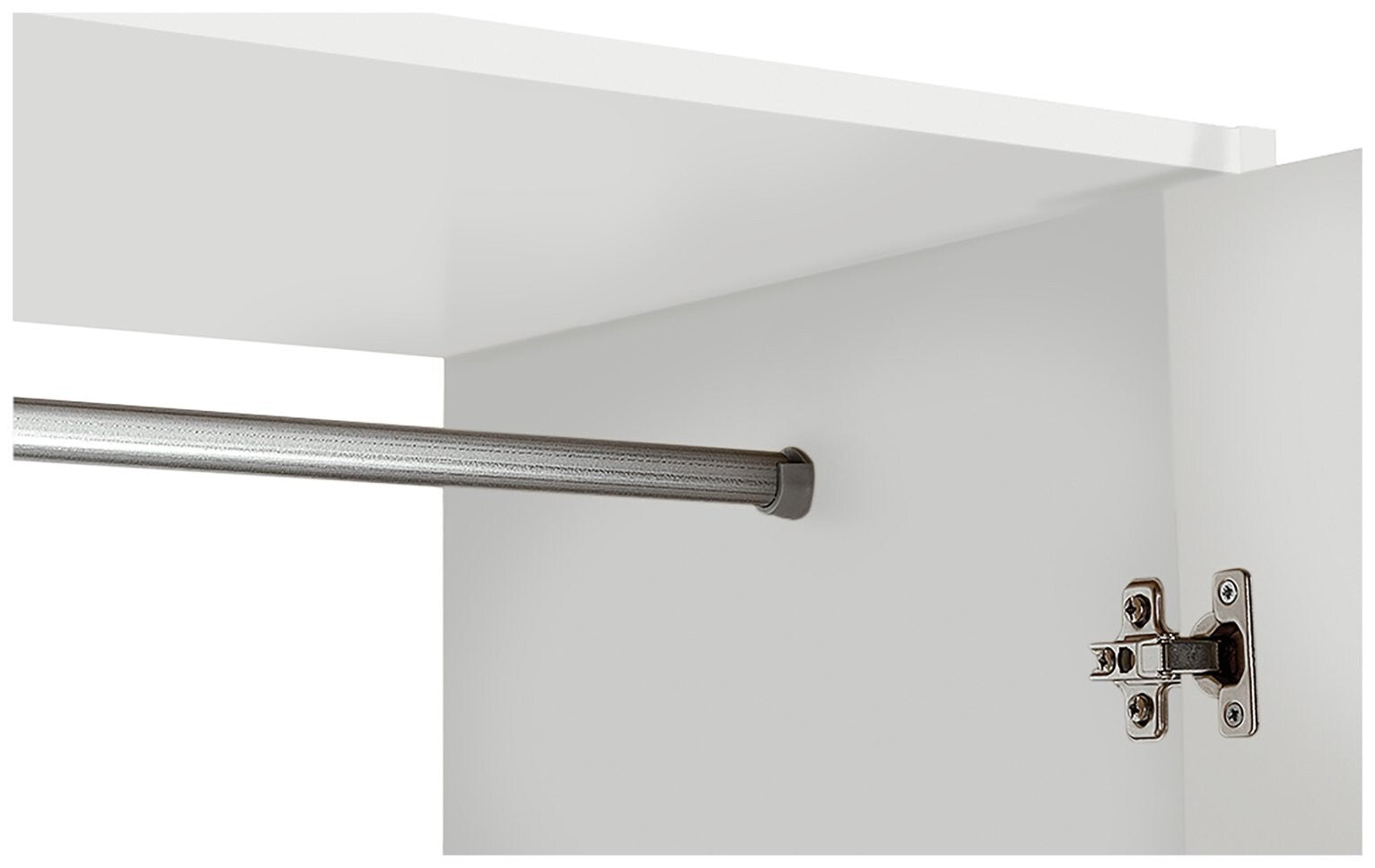 Seville 2 Door Wardrobe - White ( B Grade 35478 - 35479 )