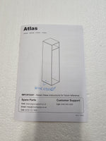 Atlas 1 Door Mirrored Tall Wardrobe - White ( B Grade )