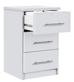 Normandy 3 Drawer Bedside Cabinet - White ( B Grade 36233 )