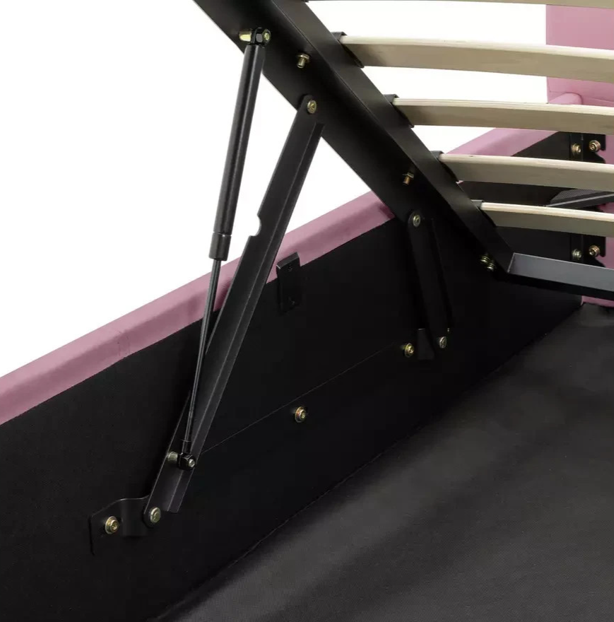 Pandora Small Double End Lift Ottoman Bed - Pink (B Grade)