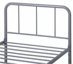 Charlie Single Metal Bed Frame - Silver | Kids Bedroom Furniture or Guest Sleep