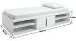 Frida Cabin Bed Frame - White ( B Grade 19124 )