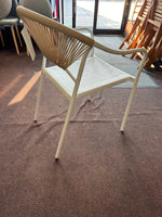 Habitat Elvas Set of 2 Rattan Effect Garden Chair - Natural | Outdoor Durable