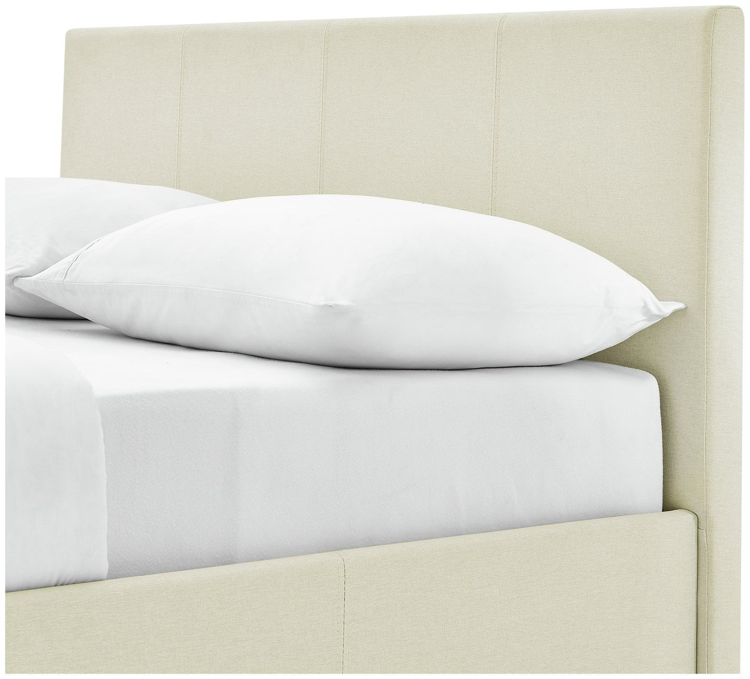 Home Heathdon Kingsize End Lift Ottoman Bed - Natural | Convenient Bed Storage