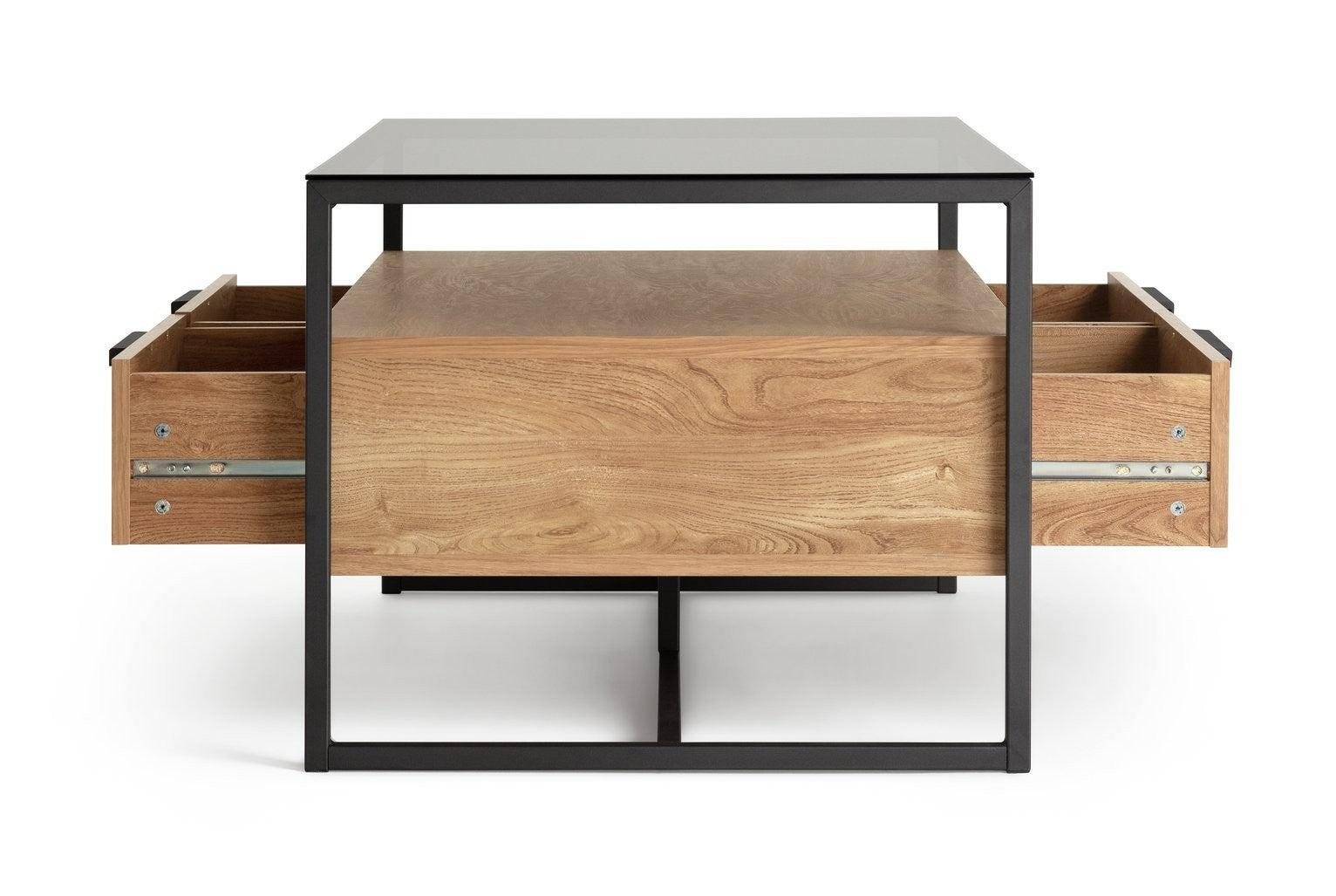 Nomad Oak Veneer Coffee Table - Natural | Stylish Lounge Centerpiece
