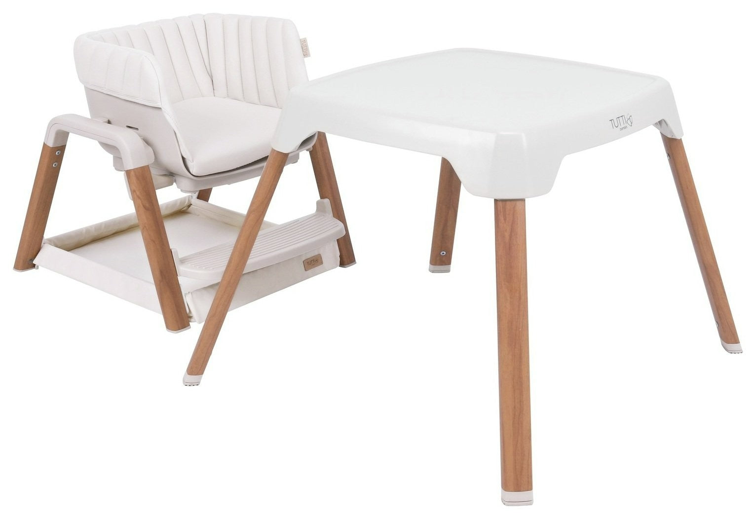 Tutti Bambini Nova Walnut Multifunctional Highchair | Baby feeding chair