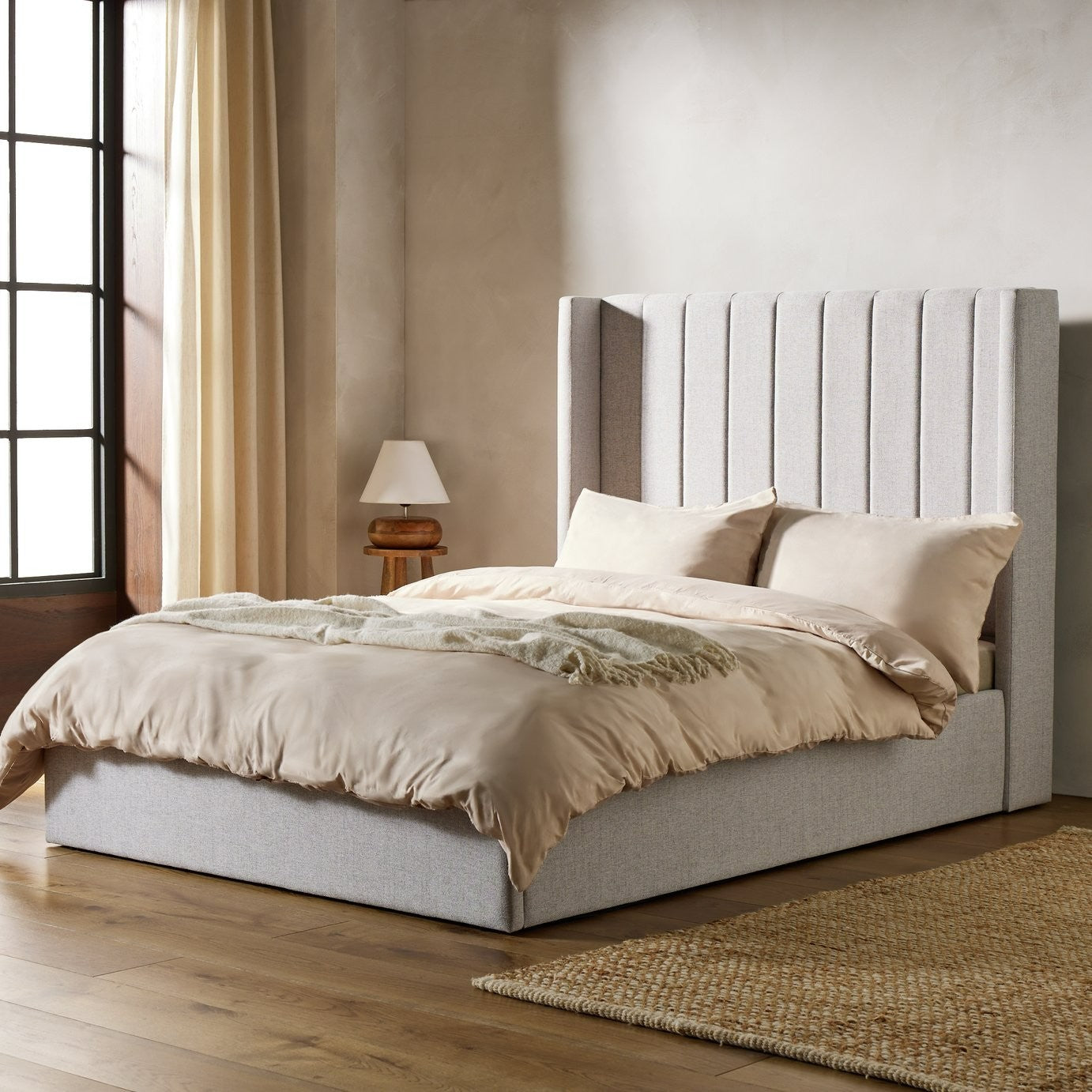 Kempley Kingsize End Lift Ottoman Bed - Grey | Elegant Sleep Space