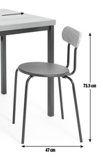 Zayn Pair of Dining Chiars - Black