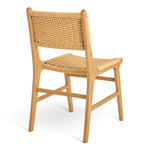 Faro Pair of Solid Wood Dining Chairs - Light Wood | Kitchen Counter Seating