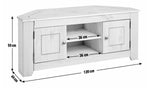 Home Amersham Corner TV Unit Dark Pine | Living Room Entertainment Cabinet