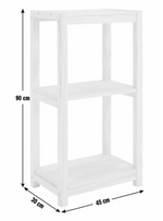 Karee 3 Shelf Shelving Unit Pine | Freestanding Storage Shelving Furniture