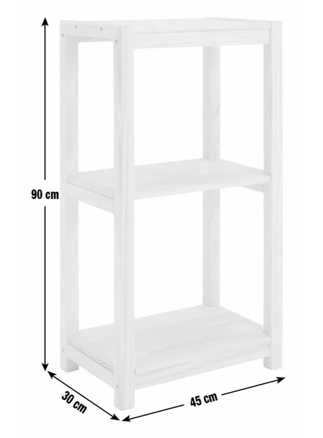 Karee 3 Shelf Shelving Unit Pine | Freestanding Storage Shelving Furniture