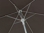 Home 2m Water Repellent Garden Parasol - Black | Outdoor Patio Umbrella