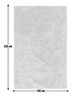 Noodle Plain Olive Shaggy Rug - 230x160cm