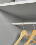 Atlas 2 Door Tall Wardrobe - White | Clean Modern Aesthetic
