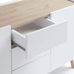Habitat Skandi 2 Door 3 Drawer Sideboard - White Two Tone