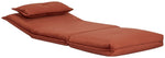 Lottie Fabric Chair Bed - Rust