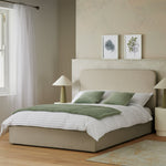 Chadwell Kingsize End Lift Ottoman Bed - Taupe | Relaxed Modern Sleep Solution