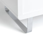 Home Sleigh Gloss Gas Lift Coffee Table - White | Practical Lift Mechanism