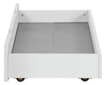 Aspley Single Under Bed Wooden Drawer - White | Underbed Storage Solution