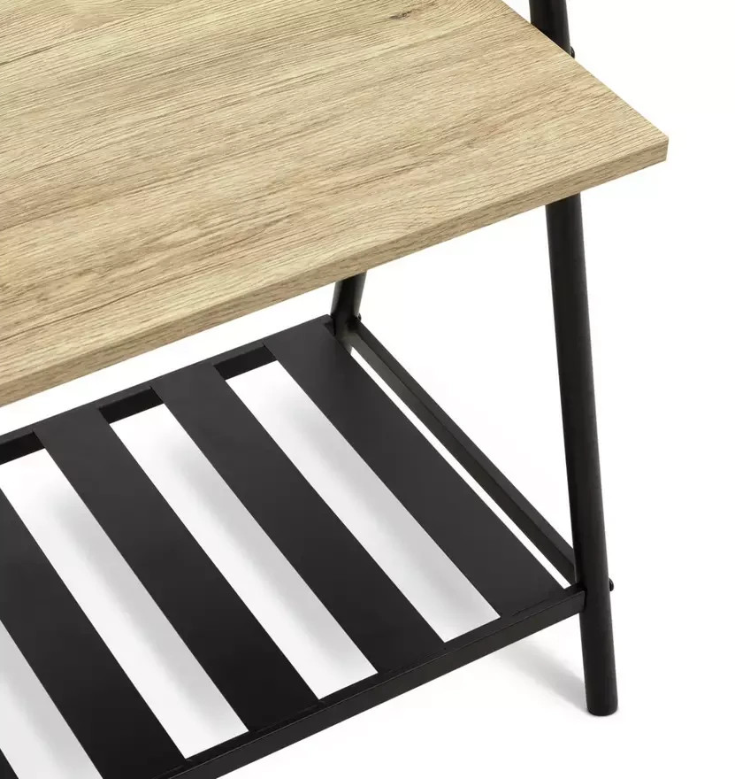 Turner Bedside Table Black | Bedroom Nightstand Storage Furniture