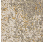 Distressed Abstract Gold Rug 120x170cm | Modern Living Room Floor Rug Carpet