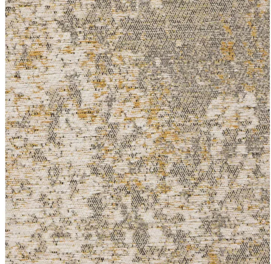 Distressed Abstract Gold Rug 120x170cm | Modern Living Room Floor Rug Carpet