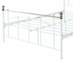 Yani Double Metal Bed Frame - White