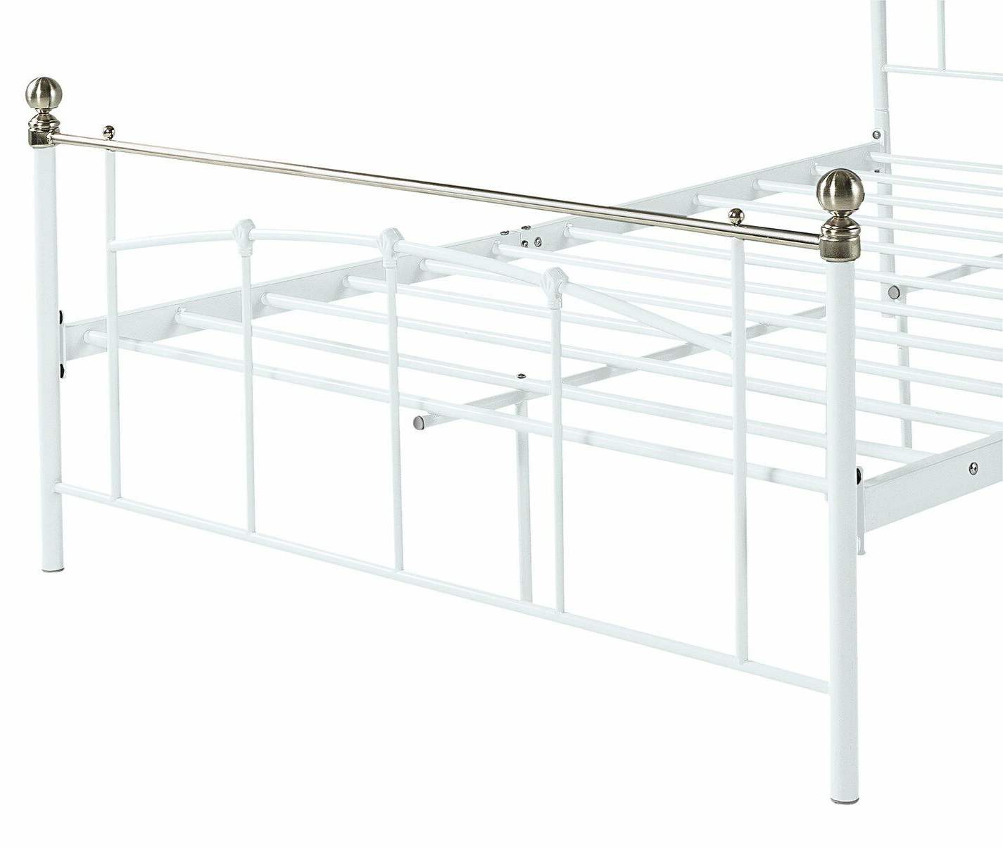 Yani Double Metal Bed Frame - White
