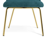 Habitat Maddix Pair of Velvet Dining Chairs - Teal