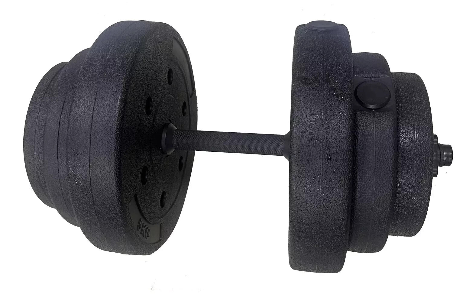 Opti Vinyl Dumbbell and Barbell Set - 50kg | Adjustable Dumbbells and Bar Set