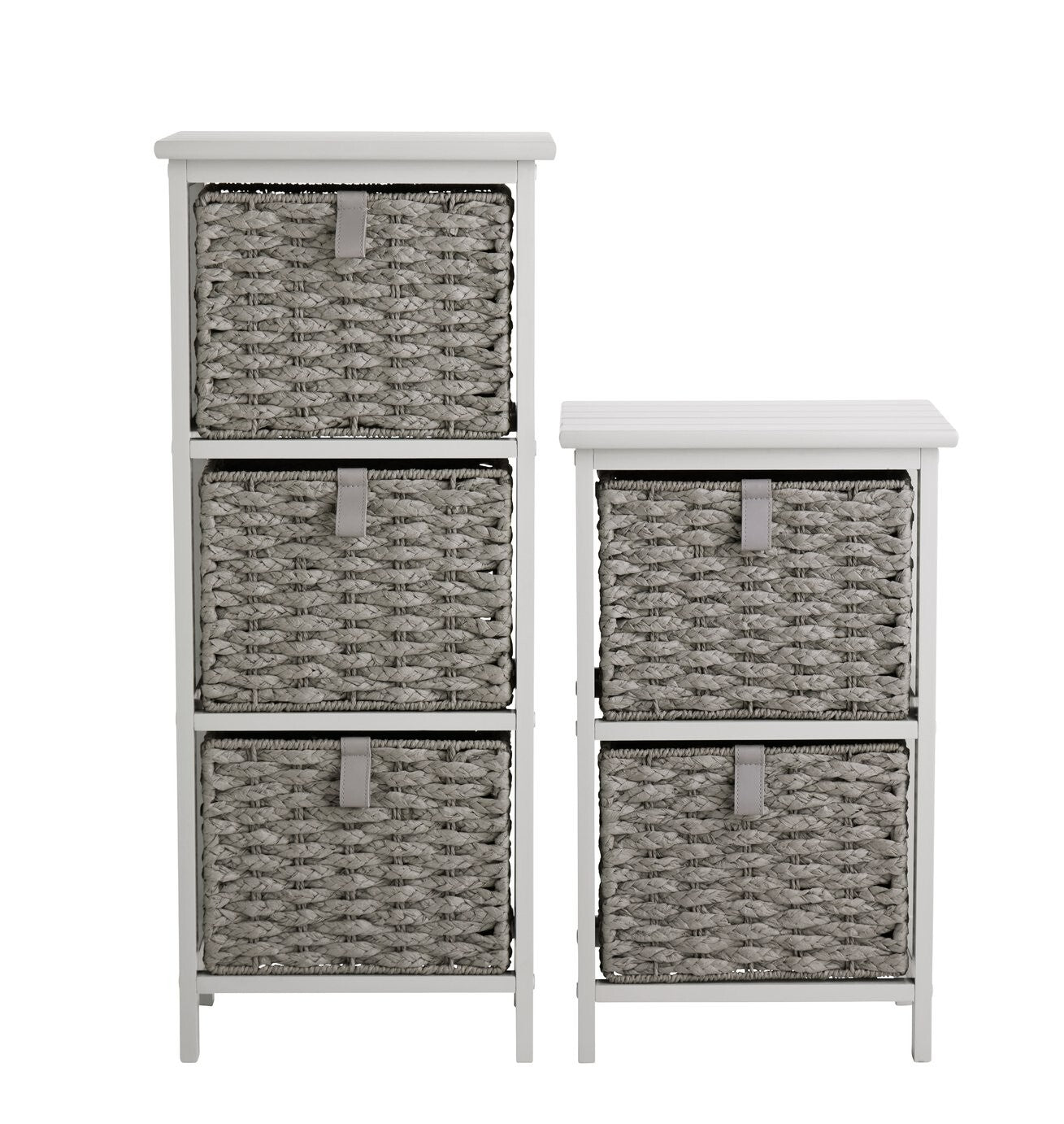 Tongue And Groove 2 and 3 Drawer Unit - Grey