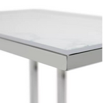 Boutique C Shaped Table Marble Effect | Side Table Sofa End Table Furniture