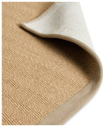 Herringbone Neutral Boarder Jute Rug - 230x160cm