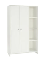 Home Seville 2 Door Open Shelf Wardrobe - White | Wardrobe with shelving