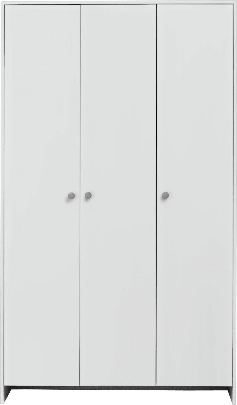 Home Seville 3 Door Wardrobe - White | White bedroom wardrobe