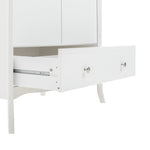 Home 2 Door 1 Drawer Wardrobe - White | Curvaceous looks wardrobe
