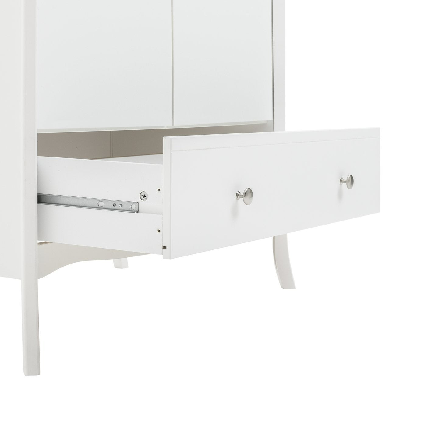 Home 2 Door 1 Drawer Wardrobe - White | Curvaceous looks wardrobe