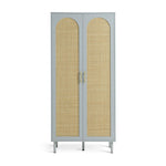 Monica 2 Door Wardrobe - Grey | Compact grey wardrobe