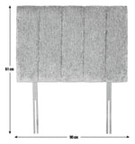 Bircham Light Grey Headboard - Single
