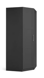 Munich Panelled Corner 1 Door Wardrobe Anthracite | Space Saving Bedroom Storage