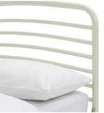 Jubilee Double Metal Bed Frame - Off White