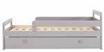 Ellis Toddler Bed Frame with Drawer - Grey | Childrens Bedroom Furniture