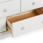 Home Nordic 3 Door 5 Drawer Mirror Wardrobe - White | triple wardrobe white