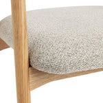 Lex Pair of Fabric Dining Chairs - Natural
