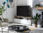 Habitat Floating Top TV Unit - White & Oak ( B Grade 51537 - 51541 )