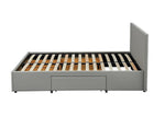 Lavendon 4 Drawer Double Bed Frame - Grey | Stylishly Practical Bed Frame