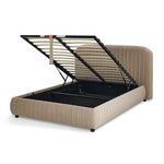 Beatrix Double End Lift Ottoman Bed - Mink | Elegant Home Arrangement